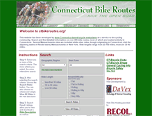 Tablet Screenshot of ctbikeroutes.org